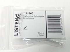 Listen Technologies LA-365 Replacement Rechargeable Li-ion Battery 3.7V 1200m…