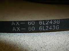 Static Conductive Oil & Heat Resistant Belt AX-60 6L243G *FREE SHIPPING*