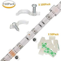 Griver 100 Pack Strip Light Mounting Brackets,Fixing Clips,One-Side Fixing,10…