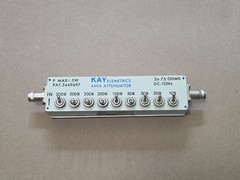 KAY Elemetrics 449A Attenuator DC- 1 GHz Zero Loss SMA 1 Watt 75 Ohms