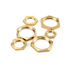 Brass Lock Hex Nuts Gas Hose Pipe Fitting Connector NPT Female Thread 1/8″-1/2“