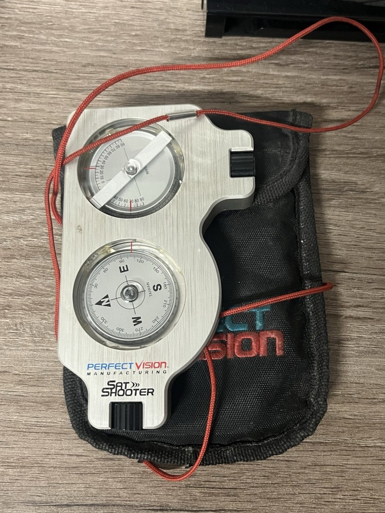 Perfect Vision SAT Shooter Satellite Combination Compass Inclinometer W/ Case!