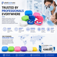 Dental Retainer Case Storage Mouth Guard Box Containers for Invisalign Teeth