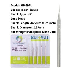 Wave Dental Burs HP 701 702 702L 703L Taper Carbide Burr for Straight Handpiece