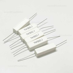 7 Watt Wire wound Cement Resistors Axial 0.05 ohms to 100K ohms 5% J Full range