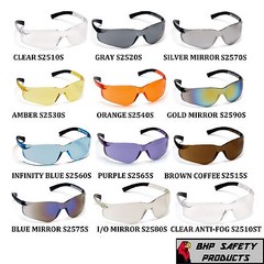 PYRAMEX ZTEK SAFETY GLASSES ANSI Z87.1+ COMPLIANT CHOOSE YOUR COLOR (1 PAIR)