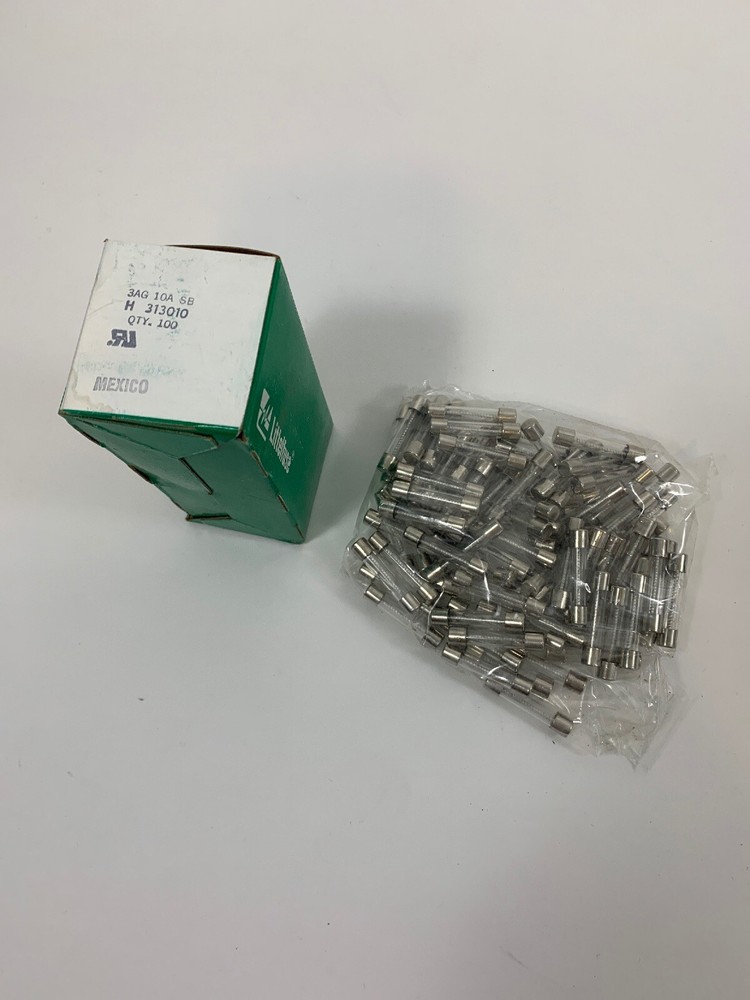 Littelfuse 10A 3AG 313010 Fuses Box of 100 (100 Count)