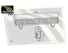 LED-936 20″ LED Cab Light Bar 9-32V 126 Watt LED Combo Beam 8820 Lumens