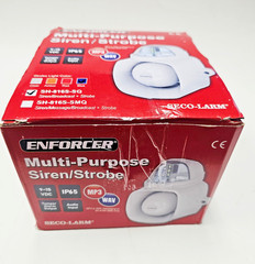 Enforcer SH-816S-SQ Multi-Purpose Siren/Strobe Blue NEW (Open Box)