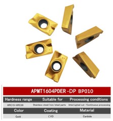 30PCS APMT1604PDER-DP Carbide Milling Inserts For 90deg End Mill Holder 400R