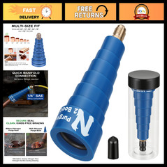 Hands-Free Nitrogen Purge Tool for HVAC Brazing – Low-Pressure, Multi-Size O-Rin