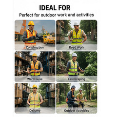 Safety Cooling Vest Jacket with 2 Fans – Air Conditioner Lightweight Vests