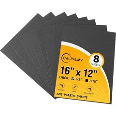 8-Pack ABS Plastic Sheets Black – Plastic Sheet – Textured Front and Matte Ba…