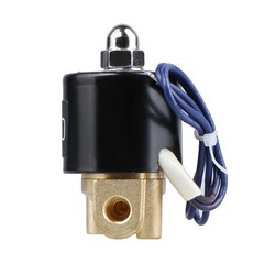 U. S. Solid 1/8″ 12V DC Brass Electric Solenoid Valve Normally Closed NBR