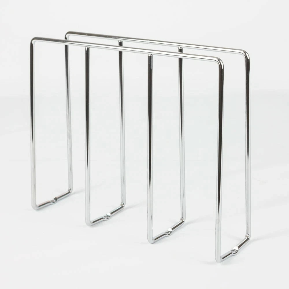 One Vertical U-Shaped Kitchen Cabinet Tray Divider Organizer In Polished Chrome