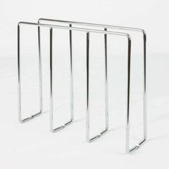 One Vertical U-Shaped Kitchen Cabinet Tray Divider Organizer In Polished Chrome