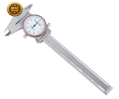 Precision Dial Caliper 0-4 Inch 0.001 Stainless Steel Fitted Box Included