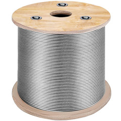 Stainless Steel Cable Railing 1/8″ X 500Ft, Wire Rope 316 Marine Grade, Braided