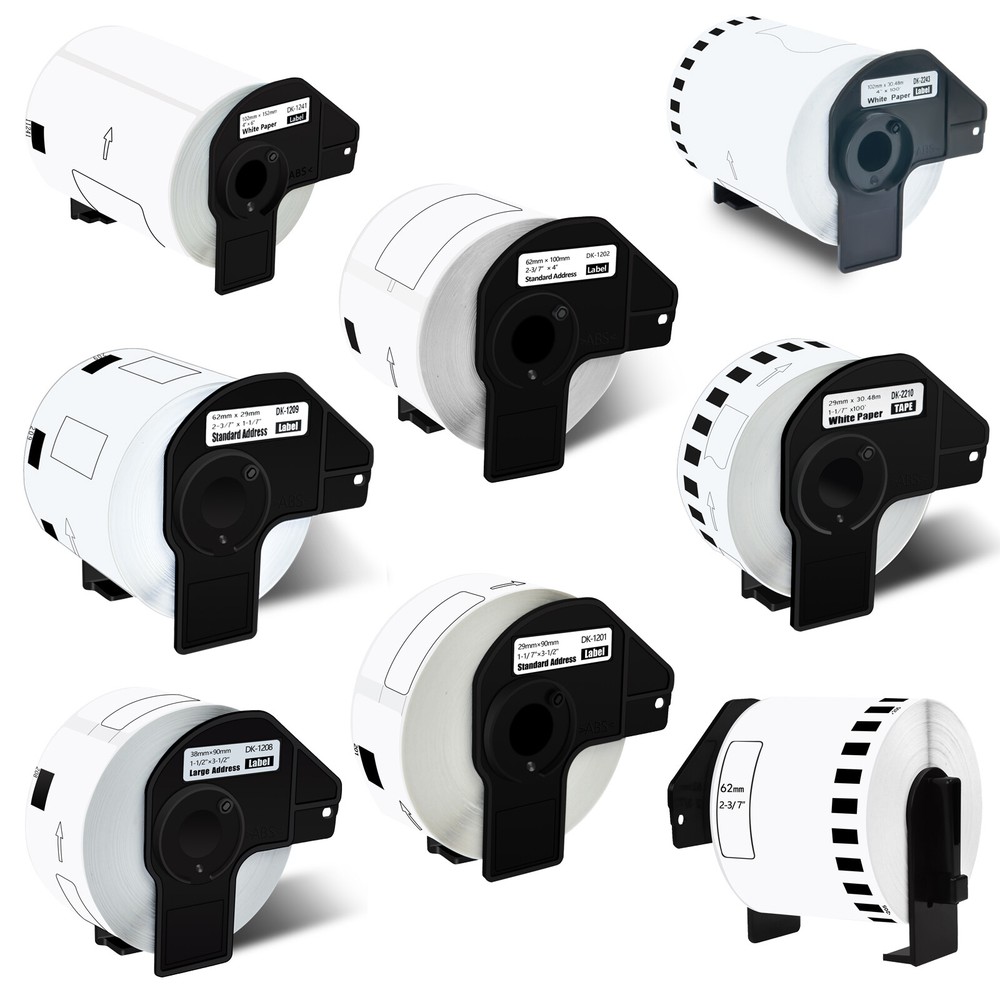 Labels Compatible with Brother DK-2243 DK-2210 DK-2205 DK-1241 DK-1209 1208 1202