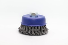 6 Pack – Wheel Cup Brush 4 Inch (4″ Twisted/Knotted) For 5/8″-11 Angle Grinders