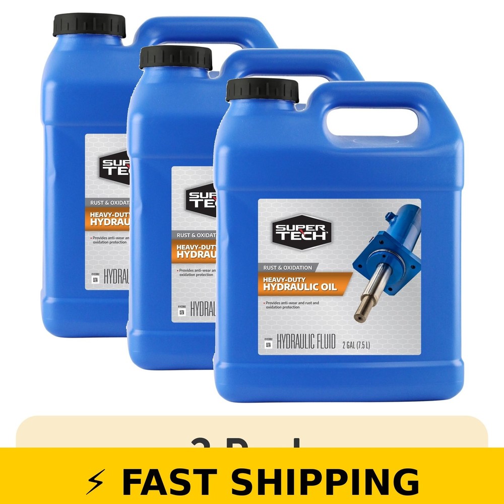 Super Tech Heavy Duty Hydraulic Oil – 2 Gallons (3 Pack)