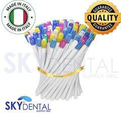 Dental Saliva Ejectors Suction Ejector White with Multicolor tips up to 4500