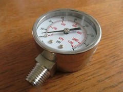 Stainless 2″ Air/Water etc. Pressure GAUGE 1/4″npt 0-160psi SS #4FMK8 (U-75)