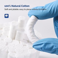 2000PCS Dental Cotton Rolls 1.5″x3/8″ Nosebleed Plug Non-Sterile High Absorbet