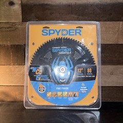 Spyder 13015 Carbide Tipped 12″ 80-Tooth Fine Finish Framing Saw Blade