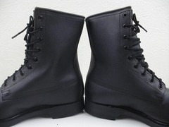 Cove Biltrite Military Combat Army Boots Steel Toe Black Leather 1988 Mens 7.5 W
