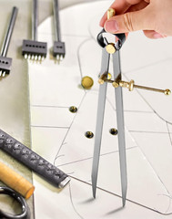 12″ Precision Spring Divider | Drafting & Geometry Caliper for Carpenters