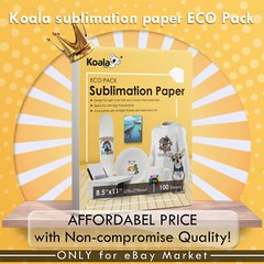 Koala Sublimation Paper 8.5×11 100 PK Sublimation Printer Inkjet Heat Transfer