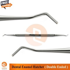 Double Ended Dental Enamel Hatchet Trimmer Preparation Restorative Instrument