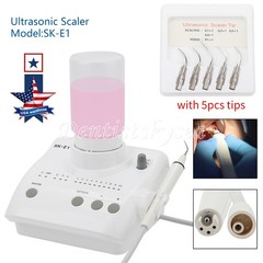 SKYSEA Dental Portable Ultrasonic Piezo Scaler 2*Bottles Tips Fit EMS Handpiece