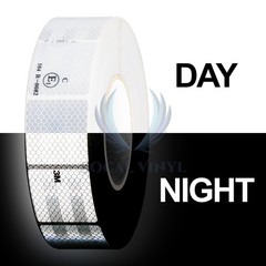 3M Diamond Grade White Reflective Tape 2″x2″ Conspicuity Safety Mark CE Approved