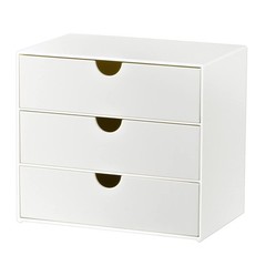 3-Drawer Vanity Organizer, Compact Storage Organization Drawers Set for Cosme…
