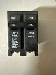 5 PCS Eaton BR2125 125A 2 Pole Circuit Breaker
