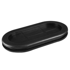 MECCANIXITY Rubber Grommet Mount Size 100 x 50 mm Oval 100 x 50 mm, Black