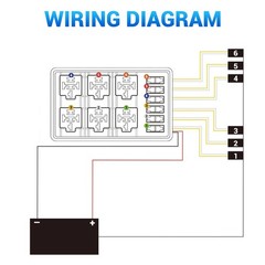 12V Fuse Relay Box 6 Way Pre-Wired Universal Relay Panel for Automotive Car
