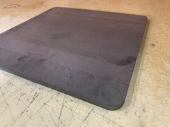 3/8″ x 14″ x 18″ Pizza Steel Plate, Rounded Corners A36 Steel, 0.375″ Thick