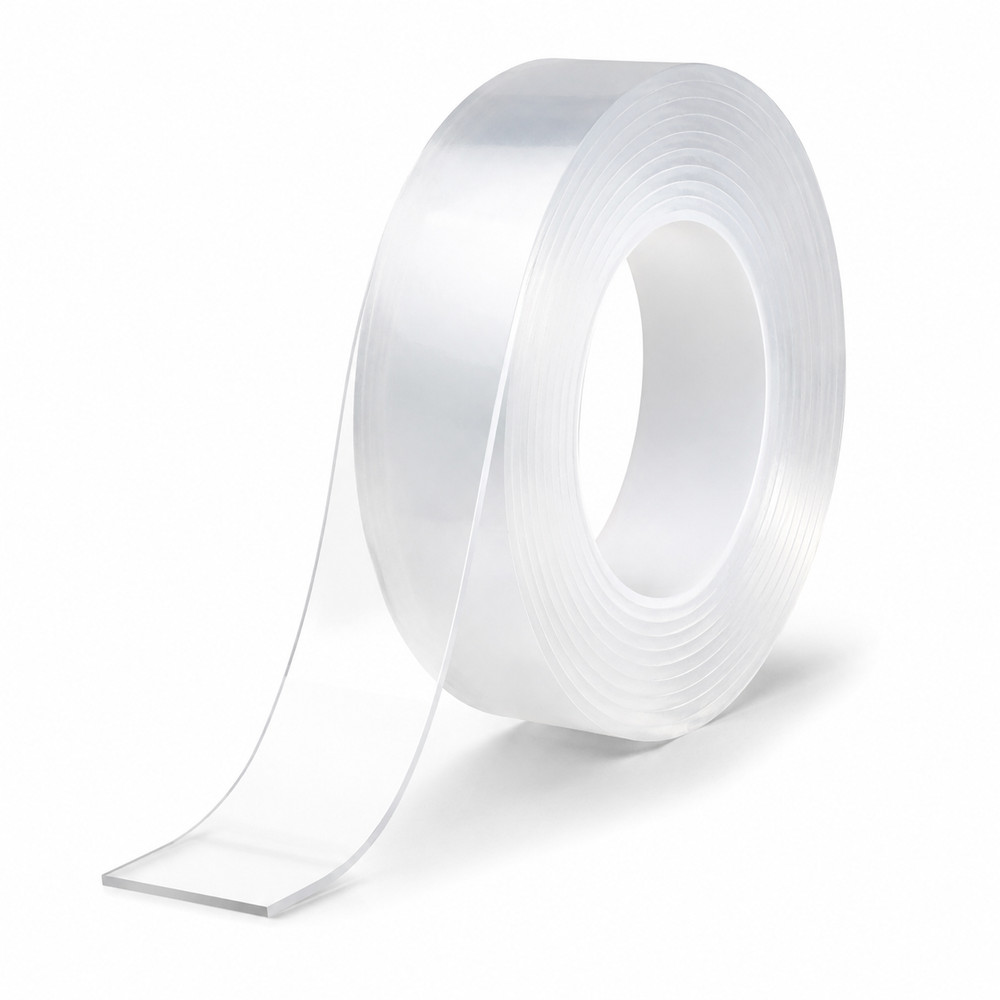 Nano Double Sided Tape Clear Strong Adhesive Removable 39in x 0.87in
