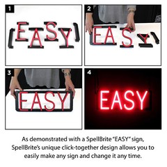 SpellBrite HAIR Sign | Neon Hair Sign Look, LED Light | 14.7″ x 6.3″
