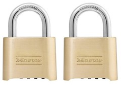 Master # 175D 2″ Resettable Zinc DieCast Combination Padlocks -Pack of 2