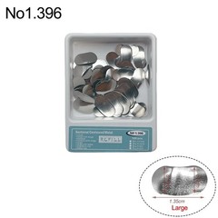 100 Pcs Dental Sectional Contoured Metal Matrices Refill Matrix Band Ledge 35um