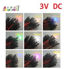 Straw hat 3V Pre-Wired Red Yellow Blue Green White Orange UV Pink Warm white Led