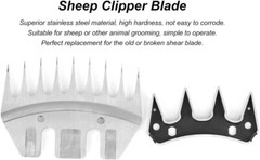 Sheep Shears Straight 9T Tooth Comb Sheep Clippers Blades Stainless Steel