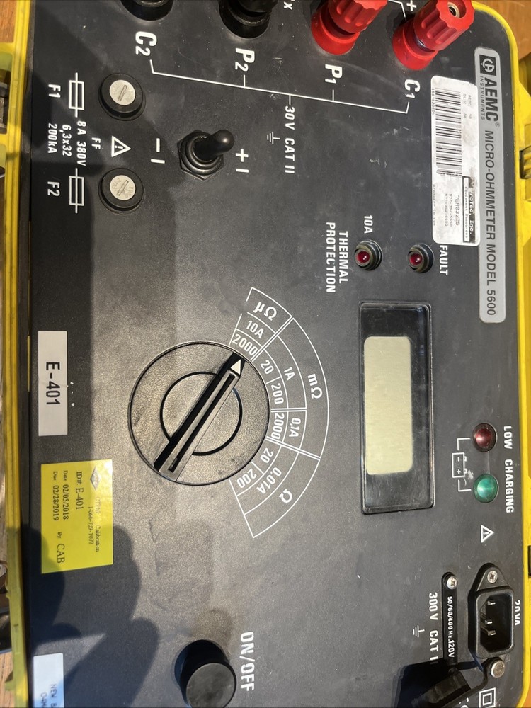 AEMC 5600 Instruments Micro-Ohmmeter – Free Shipping
