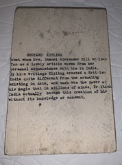 ANTIQUE 1900’s RUDYARD KIPLING COPPER PLATE ETCHING PRINTING BLOCK – PORTRAIT