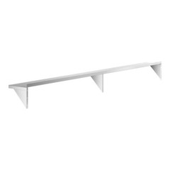 12″W x 120″L Stainless Steel Heavy Duty Kitchen Overshelf Solid Wall Mount Shelf