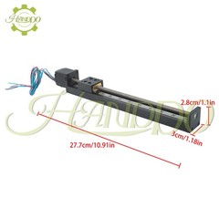 8″ Stroke Mini Linear Rail Stage Actuator Effective with NEMA11 Stepper Motor